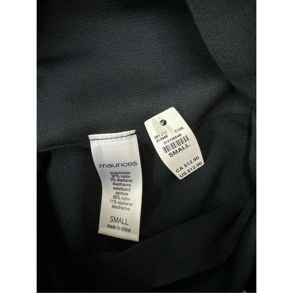 NWT Maurice’s Black Bikeshort Size Small - Picture 4 of 4